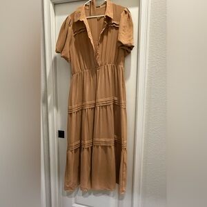 Tan Maxi Dress